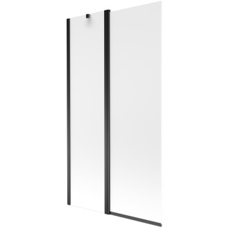 Mexen Flip vanová zástěna jednokřídlá 100 x 150 cm mrazivá, černá - 894-100-101-70-30