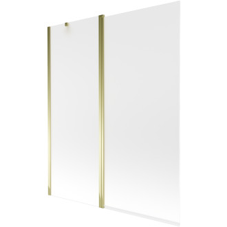 Mexen Flip vanová zástěna jednokřídlá 140 x 150 cm, mráz, zlatá - 894-140-101-50-30