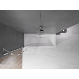 Mexen Velar vanová zástěna posuvná 80x150, transp., chrom 896-080-000-01-01