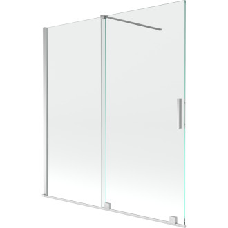 Mexen Velar vanová zástěna posuvná 150x150, transp., chrom 896-150-000-01-01