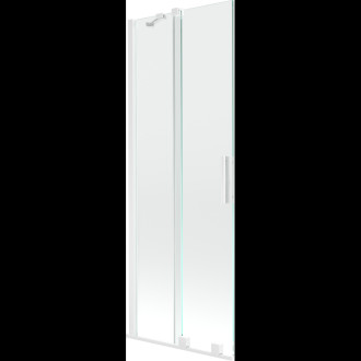 Mexen Velar 2-křídlá vanová zástěna posuvná 70x150 cm, transparent, bílá 896-070-000-01-20