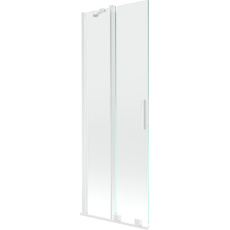 Mexen Velar 2-křídlá vanová zástěna posuvná 75x150 cm, transparent, bílá 896-075-000-01-20