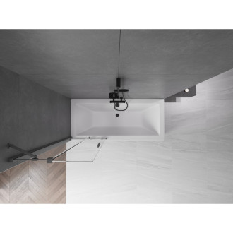 Mexen Velar vanová zástěna posuvná 70x150, transp., šedá kartáč. 896-070-000-01-66