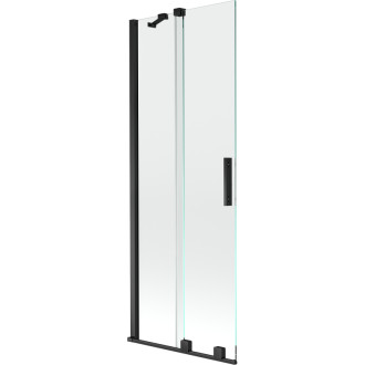 Mexen Velar vanová zástěna, 75x150, transp., černá 896-075-000-01-70
