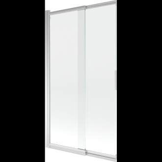Mexen Fox 2-křídlá vanová zástěna posuvná 100x150 cm, transparent, chrom 891-100-002-01-00