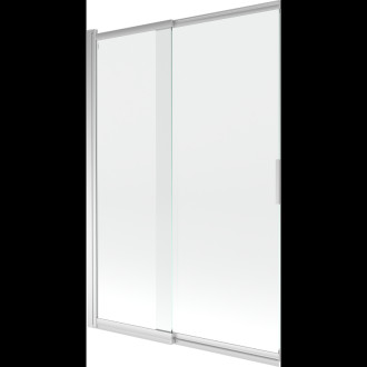 Mexen Fox 2-křídlá vanová zástěna posuvná 120x150 cm, transparent, chrom 891-120-002-01-00