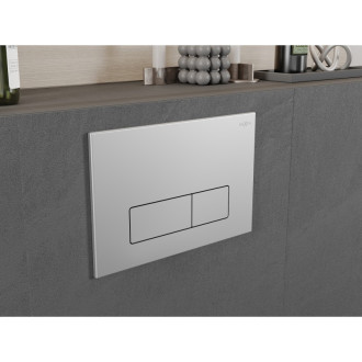 Mexen Fenix 13 Slim splachovací tlačítko, matný chrom - 601302