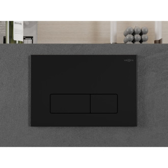 Mexen Fenix 13 Slim splachovací tlačítko, matná černá - 601303