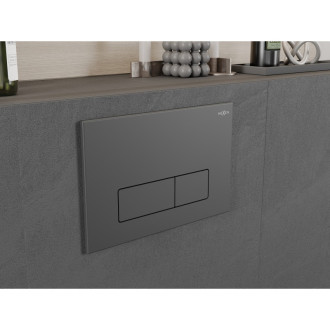 Mexen Fenix 13 Slim splachovací tlačítko, pistolová šedá - 601366