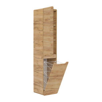 COMAD ARUBA CRAFT 804 FSC Vysoká skříňka 35cm s košem na prádlo