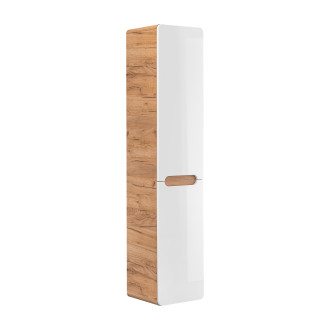 COMAD ARUBA WHITE 804 FSC Vysoká skříňka 35cm s košem na prádlo