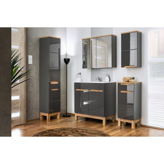 Comad BALI GRAPHITE 800 FSC vysoká skříň 35cm