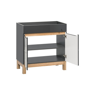 Comad BALI GRAFIT 820-60D FSC skříňka pod umyvadlo 60cm