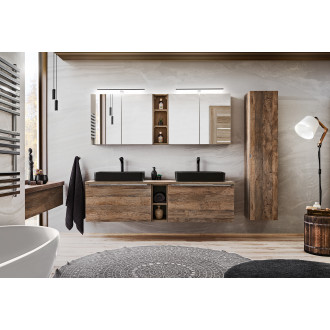 Comad SANTA FE OAK 80-01-A-1D2S vysoká koupelnová skříňka 35x33X160cm