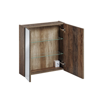 Comad SANTA FE OAK 84-60-A-2D zrcadlová skříňka, 60x17x65