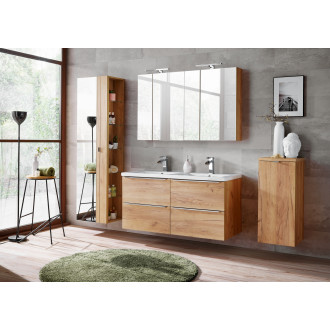 COMAD CAPRI OAK 803A FSC Vysoká skříňka se zrcadlem