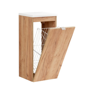 COMAD CAPRI OAK 811A FSC Nízká skříňka s košem na prádlo
