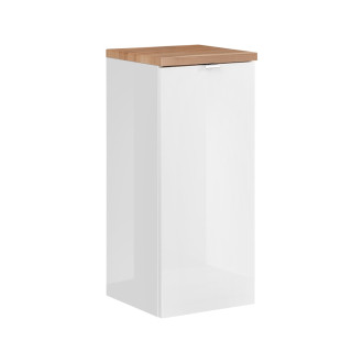 COMAD CAPRI WHITE 811B FSC Nízká skříňka s košem na prádlo