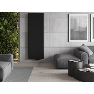 Ocelové deskové otopné těleso Mexen Flat VR20S 1600 x 600 mm, spodní středové připojení, 1191 W, černé - W6VR20S-160-060-70