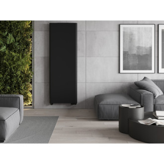 Ocelové deskové otopné těleso Mexen Flat VR20S 2200 x 600 mm, spodní středové připojení, 1520 W, černé - W6VR20S-220-060-70