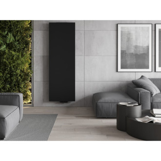 Ocelové deskové otopné těleso Mexen Flat VS20S 1800 x 600 mm, spodní střední připojení, 1308 W, černé - W6VS20S-180-060-70