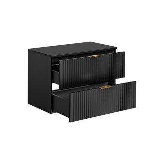 Comad ADEL BLACK 82-80-B-2S koupelnová skřínka pod umyvadlo 80 cm