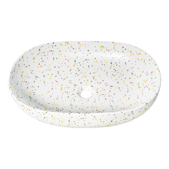 Comad UN-LILI-MW21 (C78326M-W21) umyvadlo na desku 60cm, terrazzo matná