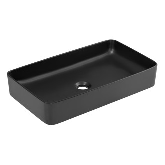 Comad UM-6275 SLIM 60 BLACK DP Keramické umyvadlo na desku, 60cm, DB
