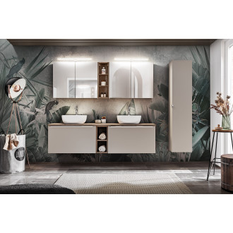 Comad SANTA FE TAUPE 80-01-B-1D2S vysoká koupelnová skříňka
