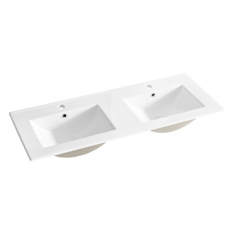 Comad  UM-8003-LAVA 120D -DP keramické umyvadlo 120 cm - dvojdřezy, DB