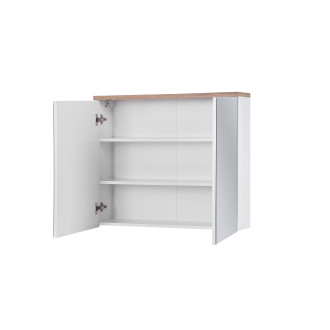 Comad BALI WHITE 841 FSC skříňka se zrcadlem 80cm, bílá