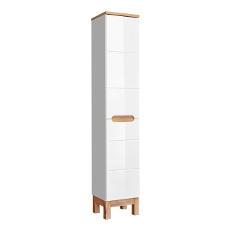Comad BALI WHITE 804 FSC vysoká skříňka s košem na prádlo 35cm