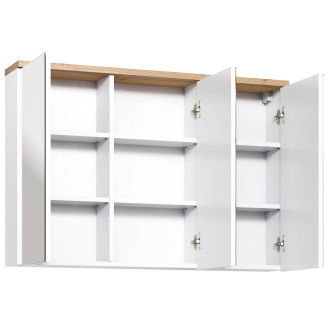 Comad BALI WHITE 845 FSC skříňka se zrcadlem 100cm, bílá