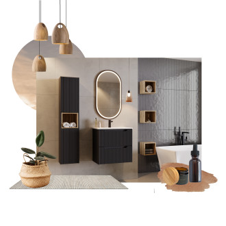 Comad NOVA BLACK D2 81-20-1D Doplňková skříňka 20cm