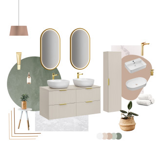 Comad SET-ADC B CASHMERE 80CM HIGH CABINET