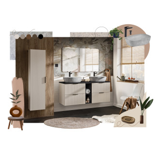 Comad SET-ADC B CASHMERE 80CM HIGH CABINET