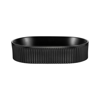 Comad BEYOND 5 BLACK umyvadlo na desku, černá matná 48x32,5cm