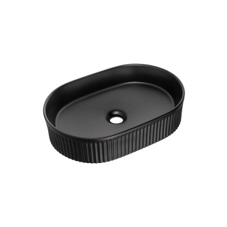 Comad BEYOND 5 BLACK umyvadlo na desku, černá matná 48x32,5cm