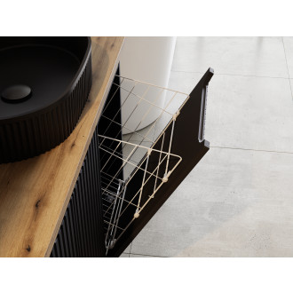 COMAD NOVA BLACK 40 Skříňka 40cm s košem na prádlo