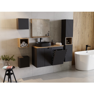 COMAD NOVA BLACK 40 Skříňka 40cm s košem na prádlo