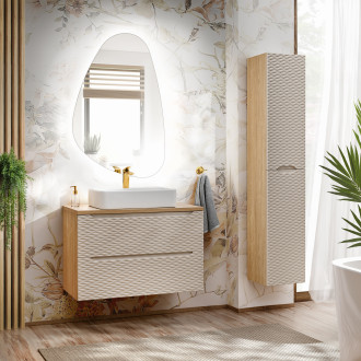 Comad OCEAN BEIGE 80-02-2D Vysoká skříňka