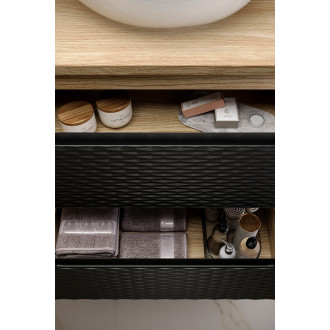 Comad OCEAN BLACK 82-70-2S Koupelnová skříňka, šuplíky 70cm