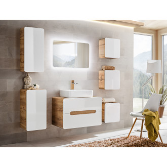 COMAD ARUBA WHITE 843 -80CM FSC Zrcadlová skříňka