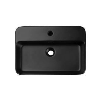 Comad TRUST 2 BLACK umyvadlo na desku 55x38cm, černá matná