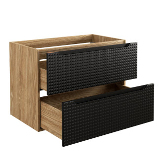 Comad LUXOR BLACK 82-80-2S Koupelnová skříňka, šuplíky 80cm