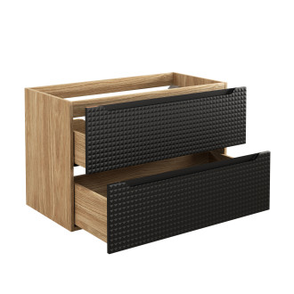 Comad LUXOR BLACK 82-90-2S Koupelnová skříňka, šuplíky 90cm