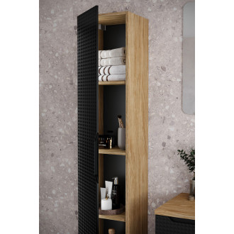 Comad LUXOR BLACK 80-01-1D vysoká skříňka