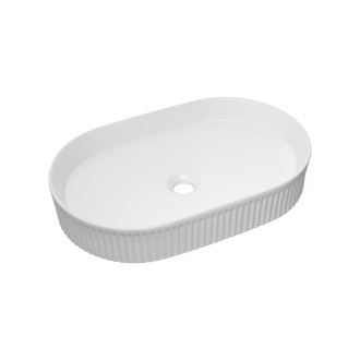 Comad BEYOND 3 WHITE umyvadlo na desku 56x36cm, černá matná