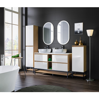 COMAD MONAKO OAK WHITE 820 Skříňka pod umyvadlo 60cm