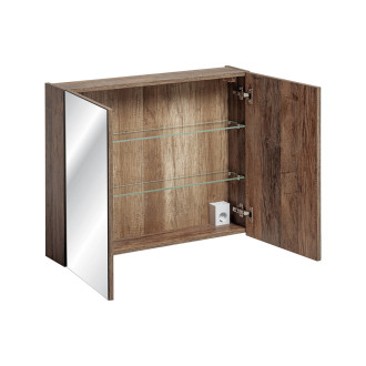 Comad SANTA FE OAK 84-80-A-2D zrcadlová skříňka, 80x17x65cm